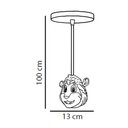 Ver imagem 4 de Luminária Pendente Quarto de Criança Bebê Infantil E27 Bivolt:macaco/110v/220v
