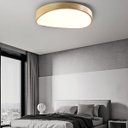 Ver imagem 4 de Luminária Plafon Sobrepor Madeira Moderno Led 3 Tons Teto Decoração Iluminação Sala Quarto Residenci