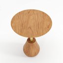 Ver imagem 4 de Mesa Lateral Tampo em MDF e Pés em Madeira Maciça Duna Média Marrom