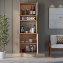 Ver imagem 3 de Armário Multiuso Organizador com Nicho Aberto 4 Portas