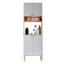 Ver imagem 4 de Armário Multiuso Organizador com Nicho Aberto 4 Portas