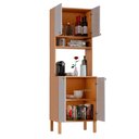 Ver imagem 6 de Armário Multiuso Organizador com Nicho Aberto 4 Portas