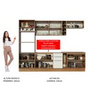 Ver imagem 6 de Armário de Cozinha Completa 290cm Rustic/Branco Stella Madesa 01