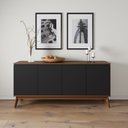 Ver imagem 1 de Balcão, Buffet, Balcão 4 Portas, Buffet 4 Portas, Buffet de Madeira Maciça, Armário