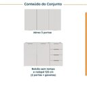 Ver imagem 3 de Cozinha Planejada 2 Peças sem Tampo 1 Aéreo 3 Portas e 1 Balcão Pia Ipanema CabeCasa MadeiraOriginals Madeiraoriginal