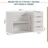 Cozinha Modulada 2 Peças sem Tampo 1 Aéreo 3 Portas e 1 Balcão Pia Ipanema CabeCasa MadeiraOriginals - 14