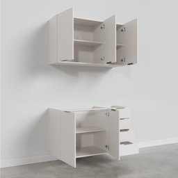 Cozinha Modulada 2 Peças sem Tampo 1 Aéreo 3 Portas e 1 Balcão Pia Ipanema Cabecasa Madeiramadeira - 7