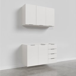 Cozinha Modulada 2 Peças sem Tampo 1 Aéreo 3 Portas e 1 Balcão Pia Ipanema Cabecasa Madeiramadeira - 6