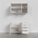 Ver mais imagens de Cozinha Modulada 2 Peças sem Tampo 1 Aéreo 3 Portas e 1 Balcão Pia Ipanema CabeCasa MadeiraOriginals