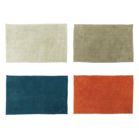 Kit 4 Tapetes Banheiro Bolinha Antiderrapante Vibrantes 58x38cm