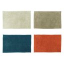 Ver imagem 1 de Kit 4 Tapetes Banheiro Bolinha Antiderrapante Vibrantes 58x38cm