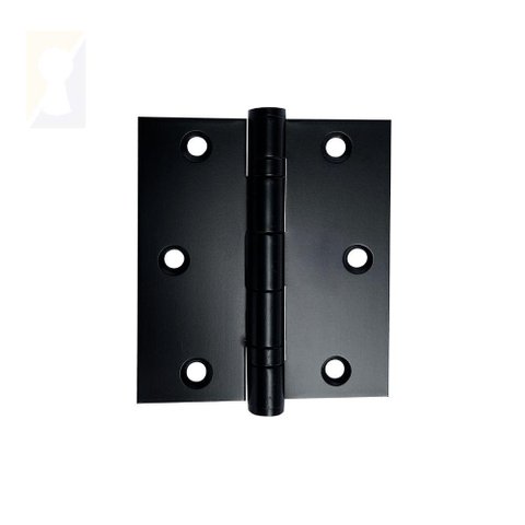 Dobradiça Preta C-reto Inox com Rolamento 3 X 2 ½