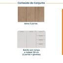 Ver imagem 3 de Cozinha Planejada 2 Peças sem Tampo 1 Aéreo 3 Portas e 1 Balcão Pia Ipanema CabeCasa MadeiraOriginals