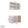 Cozinha Modulada 2 Peças sem Tampo 1 Aéreo 3 Portas e 1 Balcão Pia Ipanema CabeCasa MadeiraOriginals - 5