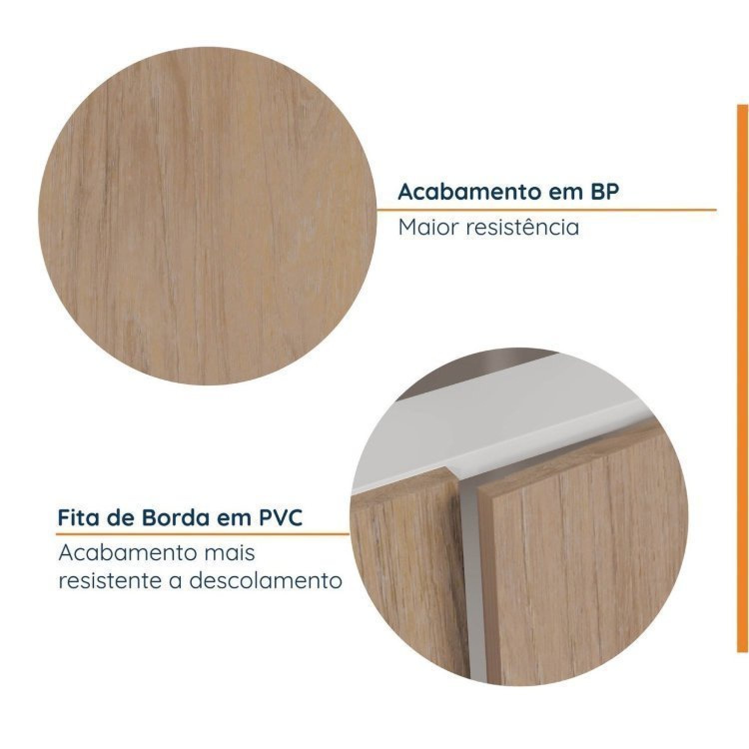 Cozinha Modulada 2 Peças sem Tampo 1 Aéreo 3 Portas e 1 Balcão Pia Ipanema Cabecasa Madeiramadeira - 10