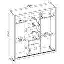 Ver imagem 4 de Guarda Roupa Casal Residence 3 Portas Branco com Espelho - Demóbile