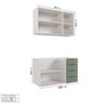Cozinha Modulada 2 Peças sem Tampo 1 Aéreo 3 Portas e 1 Balcão Pia Ipanema CabeCasa MadeiraOriginals - 5
