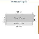 Ver imagem 3 de Cozinha Modulada 2 Peças sem Tampo 1 Aéreo 3 Portas e 1 Balcão Pia Ipanema CabeCasa MadeiraOriginals Verde/Amadeirado