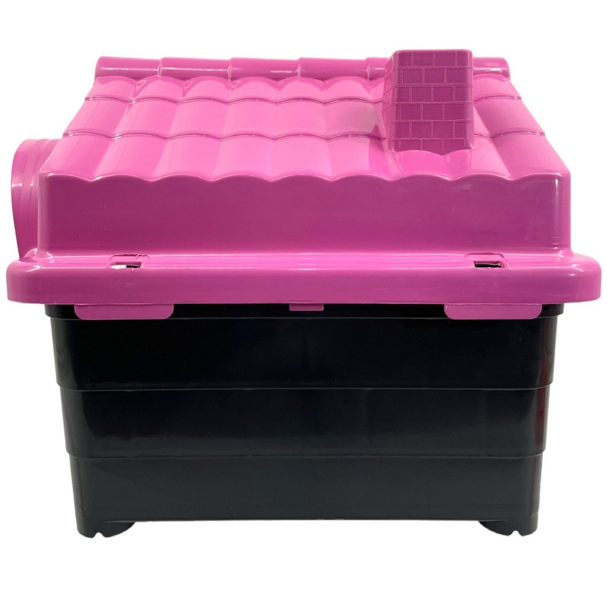 Casinha Cristino Tam. N2 Pet Cachorros Cães Casa Plástico Resistente - Rosa - 5