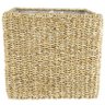 Cesto De Palha Seagrass Quadrado Natural Isaac 32x29cm TS Brasil - 1