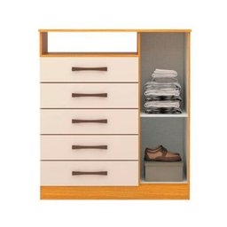 Cômoda Madri 1 Porta 5 Gavetas em MDF ACP Móveis - 3