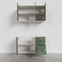 Ver mais imagens de Cozinha Modulada 2 Peças sem Tampo 1 Aéreo 3 Portas e 1 Balcão Pia Ipanema CabeCasa MadeiraOriginals