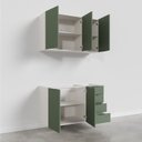 Ver imagem 7 de Cozinha Modulada 2 Peças sem Tampo 1 Aéreo 3 Portas e 1 Balcão Pia Ipanema CabeCasa MadeiraOriginals