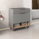 Ver imagem 2 de Gabinete Teodora 78cm com Pés - Fabribam Catedral/avelã