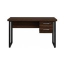 Ver imagem 7 de Mesa Escritório Pé Quadro 1,70x0,70m - c/ Gavetas - Marsala/Preto - 25475