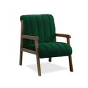 Ver imagem 7 de Poltrona Decorativa Sala Base de Madeira Kit 2 Daline Bouclê Verde E03 - D’Rossi