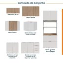 Ver imagem 3 de Cozinha Planejada 7 Peças 3 Aéreos 3 Balcões e Torre Quente Ipanema CabeCasa MadeiraOriginals Branco/