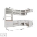 Ver imagem 5 de Cozinha Modulada 7 Peças 3 Aéreos 3 Balcões e Torre Quente Ipanema CabeCasa MadeiraOriginals