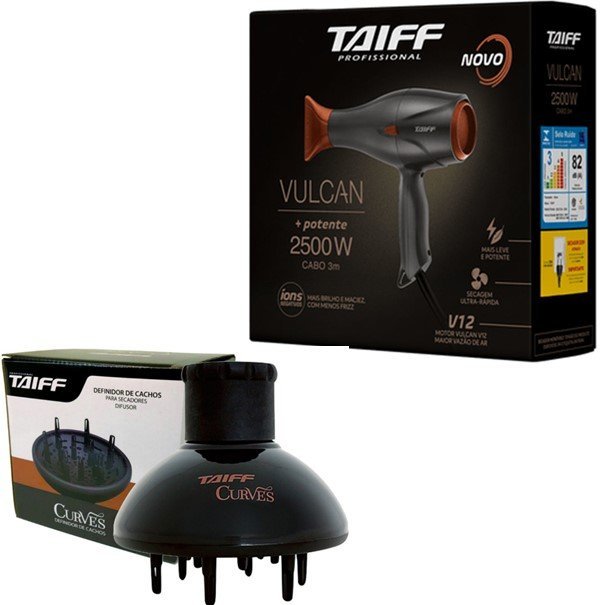 Taiff Secador De Cabelo Profissional Vulcan 2500w - 220v