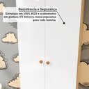 Ver mais imagens de Guarda Roupa de Bebê 2 Portas e 3 Gavetas 100% Mdf Mimo Espresso Móveis