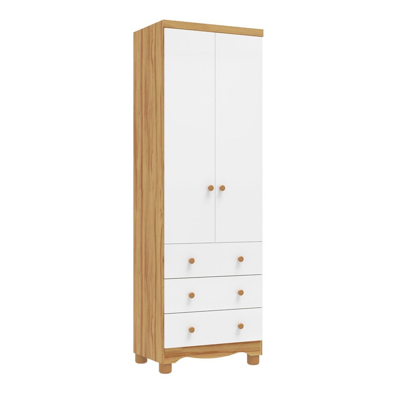 Guarda Roupa de Bebê 2 Portas e 3 Gavetas 100% Mdf Mimo Espresso Móveis - 2