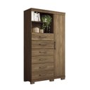 Ver imagem 3 de Multi-cômoda 1 Porta 6 Gavetas Marabá com Pés