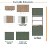 Cozinha Modulada 7 Peças 3 Aéreos 3 Balcões e Torre Quente Ipanema CabeCasa MadeiraOriginals - 4
