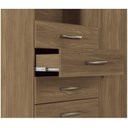 Ver mais imagens de Cômoda Sapateira Multiuso 6 Gavetas 1 Porta com Espelho Marabá Jatobá