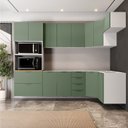 Ver imagem 2 de Cozinha Modulada 7 Peças 3 Aéreos 3 Balcões e Torre Quente Ipanema CabeCasa MadeiraOriginals