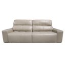 Ver imagem 1 de Sofá Retrátil e Reclinável de Couro Atami 2,50 M Taupe - Mempra Design