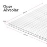 Chapa de Policarbonato Alveolar Uv 6mm 2,95x2,10m - 4