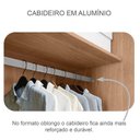 Ver imagem 4 de Guarda Roupa Casal Londres e Gaveteiro Milão com Chave Cumaru 23 - Novo Horizonte