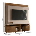 Ver imagem 3 de Estante de Tv 65 Pol 183cm Sala de Estar Fayron Fendi/naturale M20 - D’Rossi
