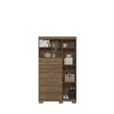 Ver imagem 5 de Multi-Cômoda 1 Porta 6 Gavetas Marabá com Espelho e Pés Marrom/Jatoba