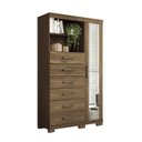 Ver imagem 3 de Multi-cômoda 1 Porta 6 Gavetas Marabá com Espelho e Pés