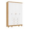 Guarda-roupa de Bebê 4 Portas e 3 Gavetas 100% Mdf Mimo - 2