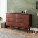 Ver imagem 1 de Cômoda 6 Gavetas Madeira Maciça Kairos Marrom/Castanho
