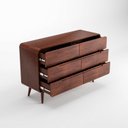 Ver imagem 4 de Cômoda 6 Gavetas Madeira Maciça Kairos Marrom/Castanho