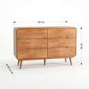 Ver imagem 3 de Cômoda 6 Gavetas Madeira Maciça Kairos