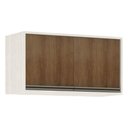 Ver imagem 1 de Armário Aéreo De Cozinha 80cm 2 Portas Linea Pátina C/Avelã